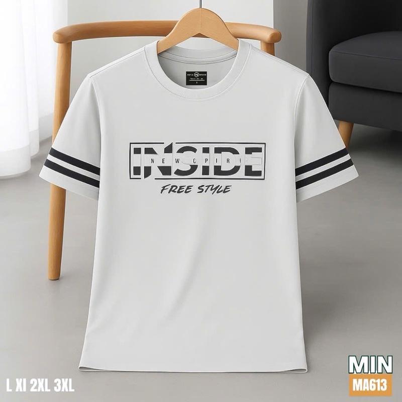 Áo INSIDE MA613 màu trắng treo móc gỗ